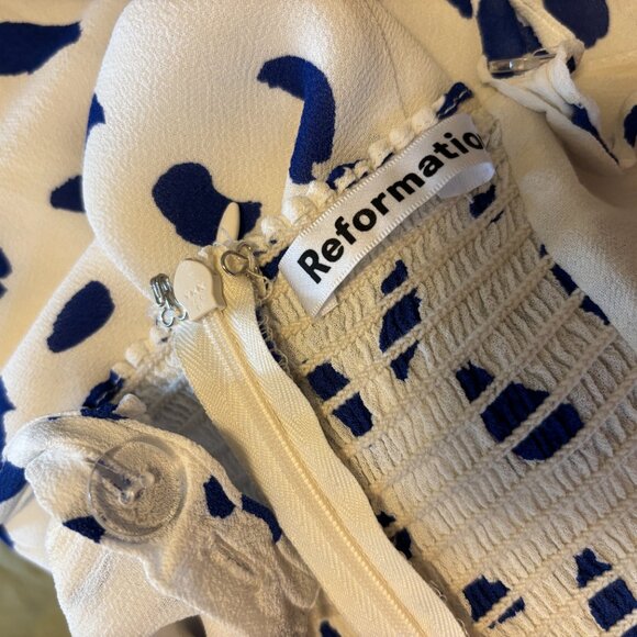 Reformation Dalmation Print Midi Dress - Picture 4 of 5